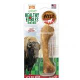 Nylabone Natural Healthy Edibles Wild Bison Chew Treats  Large - 1 Pack