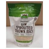 NOW Foods  Organic Sprouted Brown Rice  Raw  Gluten-Free and Whole Grain  16-oz (Packaging May Vary)