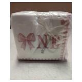Pink Bow "One" Design Disposable Napkins