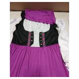 Traditional Dirndl Dress With White Blouse Renaissance Outfit Size XL