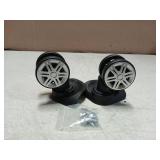 Universal Luggage Replacement Wheels Set With Hardware (1 Set)