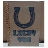 Lucky You Horseshoe Spiral Notebook