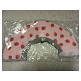 Pink Strawberry Print Cat Cone Collar Size Large