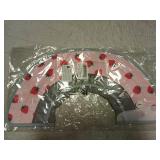 Pink Strawberry Print Cat Cone Collar Size Large