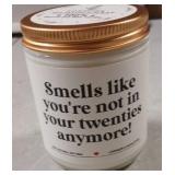 Novelty Soy Candle Gift with Humorous Aging Theme-Lavender and Eucalyptus-40-50 Hours Burntime