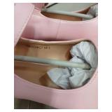 Pink Mary Jane Block Heel Shoes- 6