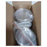 MK.Bear 25 Pack Acrylic Button Pins Badge, 70mm/2.76 Inch Clear Pins Buttons Kit with Blank Round Paper, DIY Badges Acrylic Pin Buttons for Christmas Craft Supplies