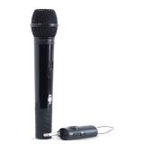 Singing Machine Portable Wireless Microphone (Black) - Premium Unidirectional UHF Wireless Mic for Singing, Speeches & Events - Cordless Mic Compatible with Karaoke Machines, PA Systems & More (Missin