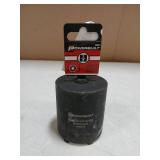 Powerbuilt Spindle Socket, 6 Outer Black, 6 Lug, Remove Spindle Nuts, 2-5 Inch Outer, Ford Chevy GMC Bronco Trucks - 648475