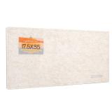 Bulletin Board, 35 x 17 1/2 Inches Felt Pin Board - Decorative Cork Alternative for Wall, Foldable Picture Self-Adhesive Vision Prayer Board With 20 Pushpins - Oatmeal