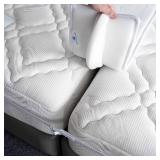 FeelAtHome Twin to King Bed Converter Kit - Bed Bridge - Twin XL Connector to King Maker - Mattress Bridge - Conversion Kit (8" Class)