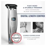 ConairMAN Beard Trimmer for Men, for Face and Mustache, Wet/Dry Beard and Stubble Trimmer, Flex Contouring Head with 15 Precise Settings and Premium