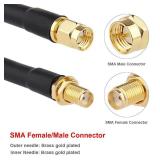XRDS -RF SMA Cable, SMA Male to SMA Female Cables 6FT RG58 SMA Extension Cable for SDR Equipment Antenna Ham Radio,3G 4G LTE Antenna,ADS-B,GPS and etc