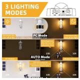 Lamomo Outdoor Wall Sconce, 2 Pack Dusk to Dawn Motion Sensor Light Fixtures, Exterior Aluminum Waterproof Porch Lights for Patio Front Door Garage- White