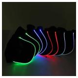 JIGUOOR LED Hat Light Up Baseball Cap Flash Glow Party Hat Rave Accessories for Festival Club Stage Hip-hop Performance (Battery Powered, Multicolour)