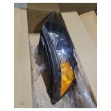 PartsFlow 2PCS Halogen Headlight Assembly Black Housing Clear Lens Headlamp Left And Right W/O Bulb For 2011 2012 2013 Kia Sorento 921021U200 921011U200