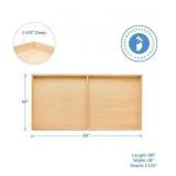 (2pack)Painting Panel 18 x 36 x 1-1/2-inch, Large Wood Canvas Boards for Painting, Blank Sign for Wall Art Sets, by Woodpeckers