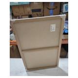 Navaris Magnetic Dry Erase Board - 16 x 24 inches Decorative White Board for Wall with Design, Includes 5 Magnets and Marker - Concrete