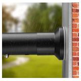Tension Curtain Rod,63-123 Inch Heavy Duty Shower Curtain Rods Spring Tension No Drill - Adjustable Shower Rod Non-Slip,Tension Rod for Windows Room Divider Balcony Outdoor Patio,Matte Black
