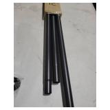 Tension Curtain Rod,63-123 Inch Heavy Duty Shower Curtain Rods Spring Tension No Drill - Adjustable Shower Rod Non-Slip,Tension Rod for Windows Room Divider Balcony Outdoor Patio,Matte Black