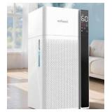 mifasol Humidifier Large Room, 5.3Gal/20L Whloe House Humidifiers for Home, Quickly & Evenly Humidify Larger Areas,Dual Mist Nozzles and Atomizers, Plant/Commercial/Greenhouse/Office, White
