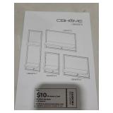 Danya B Framed Wall Art 4-Piece Modern Shelf Set - Metal Frame and MDF Shelves (Black/Brown Walnut)