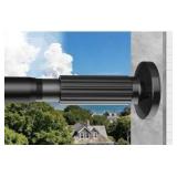 Tension Curtain Rod 51-166 Inch, Extra Long Outdoor Curtain Rod for Patio Window Bathroom