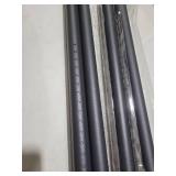 Tension Curtain Rod 51-166 Inch, Extra Long Outdoor Curtain Rod for Patio Window Bathroom