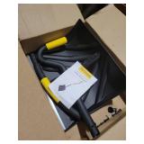 Snow Shovel for Driveway Ergonomic Design 17" Reinforced Heavy Duty Snow Removal Easy Assembled Tool in Winter Snowy Day for Garage Car Parking Port Workshop Barn