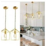 2-Pack Gold Pendant Lights Kitchen Island