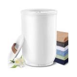 Large Towel Warmer for Bathroom - Heated Towel Warmers Bucket, Wood Handle, Auto Shut Off, Fits Up to Two 40\"X70\" Oversized Towels, Bathrobes, Blankets, Best Ideal for Mother
