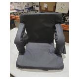 Nova Microdermabrasion 20.5\"/25\" Wide Stadium Seat for Bleachers w/Back Support Padded Cushion Portable Reclining Bleacher Seats Camping Stadium Chair Waterproof