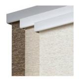 Persilux Cordless Shades for Indoor Window Blinds for Home, Natural Woven Light Filtering Roller Shades & Blinds, Thermal Insulated Roller Window Shades for Doors Easy To Install (Cream 38\"W x 72\"H)