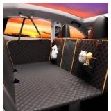 Back Seat Extender for Dogs - Large Space, Waterproof Hard-Bottom Dog Car Seat Cover for Back Seat, Holds 420lbs, Upgraded Material Waterproof Pet Car Bed Dog Hammock for Car, SUV,Truck