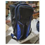 BOSSTIN 3-4 Ball Bowling Bags with Wheels, Secure Hook & Loop Fixed Ball Cup & Shoe Compartment (Fits Up to Size 16), Roller with Multi-Pockets
