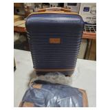 Coolife Suitcase Set 3 Piece Luggage Set Carry On Travel Luggage TSA Lock Spinner Wheels Hardshell Lightweight Luggage Set(Navy, 3 piece set (DB/TB/20))