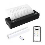 Rongta Portable Printer Wireless for Travel, 300DPI Thermal Inkless Bluetooth Mobile Printer, Support 8.5\" X 11\" US Letter, Compatible with Android iOS Phone & Laptops (Gray)