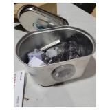 Cat Water Fountain Stainless Steel: 108oz/3.2L Cat Fountain for Drinking- Pet Water Fountain Inside - Automatic Dog Watering Dispenser Bowl - Pet Feeding & Watering Supplies - Water Level Window
