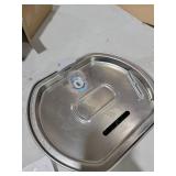 Cat Water Fountain Stainless Steel: 108oz/3.2L Cat Fountain for Drinking- Pet Water Fountain Inside - Automatic Dog Watering Dispenser Bowl - Pet Feeding & Watering Supplies - Water Level Window