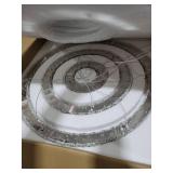 Kai Modern Crystal Chandelier Dimmable Round Pendant Lighting 3 Rings LED Ceiling Hanging Light Fixture for Dining Room Living Room Bedroom Kitchen, 3000K/4000K/6000K 23.62+15.75+7.87