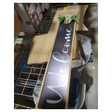 Welcome Sign for Front Porch Standing 45\"X9\" Large Outdoor Decor Rustic Vertical Leaner Wood Frame Porch Tall Welcome Signs for Farmhouse Outside Front Door Decorations (Wood Black)