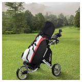 Caddytek CaddyLite EZ V8 Golf Push Cart - Lightweight 3 Wheel Foldable Cart with One-Click 2-Step Folding, EVA Wheels, Adjustable Handle, Cooler Basket, Umbrella & Drink Holder, Compact Golf Cart no h