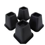 Simplify Bed Riser - Bed Lifters - Furniture Risers for Bed, Chairs, Tables - Black - Pack of 4-6 Inch Long