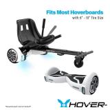 Hover-1 Buggy Hoverboard Attachment Compatible with Most 6.5\" & 8\" Electric Hoverboards, Hand-Operated Rear Wheel Control, Adjustable Frame & Straps, Easy Assembly & Install Hoverboard Go Kart