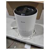 AROEVE Air Purifiers for Bedroom Home, 3 Layer Filter for Smoke Pollen Allergies Pet Dander Odor, Sleep Mode for Better Sleep, Energy Saving, 3 Speeds, Timer for Office, Dorm, Kitchen, MK01, White