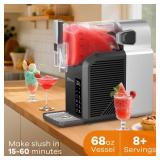 Slushie Machine,Slushy Machine for Home,6 Pre-Set Programs, Auto Clean Function,No Ice Needed, Commercial Frozen Drink Machine for Milkshake,Frappe,Margarita,Cold Drink,Slush and More