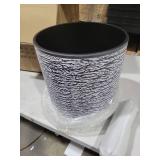 12 Inches Plant Pots with Stand Mid Century Flower Pots with Wood Legs Large Mode Cylinder Planter with Drainage Holes for Indoor Plants,Garden,Decorative-Grey