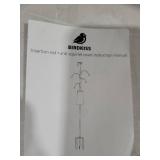 Shepherd Hook Pole for Garden Adjustable Heavy Duty Outdoor Squirrel Proof Bird Feeder Pole Mount Kit with 5 Prongs Base 90 Inch with 4 Hooks Hanging for Bird Feeder and Birdhouse