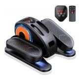 Under Desk Elliptical Machine, Ellipse Leg Exerciser as Seen on Tv for Seniors Fully Assembled, Quiet & Portable Electric Seated Pedal Exerciser & 12 Adjustable Speeds
