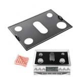 Stove Top Protector | Cover for Samsung Gas Burners, Durable Metal With Water Grooves and Lay Flat Don